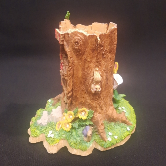 Vintage San Francisco Music Box Bear In A Tree Stump Outhouse ~ As Time Goes By - Picture 3 of 11